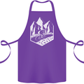 DH Downhill Mountain Biking Cycling Bicycle Cotton Apron 100% Organic Purple