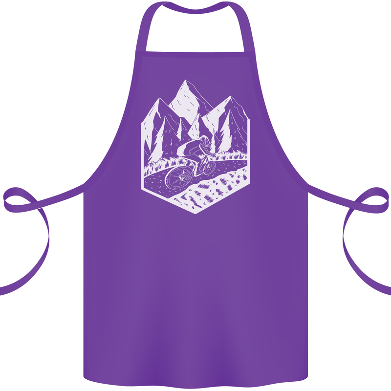 DH Downhill Mountain Biking Cycling Bicycle Cotton Apron 100% Organic Purple