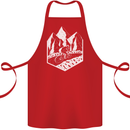 DH Downhill Mountain Biking Cycling Bicycle Cotton Apron 100% Organic Red