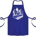 DH Downhill Mountain Biking Cycling Bicycle Cotton Apron 100% Organic Royal Blue