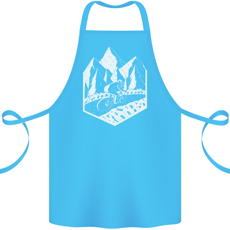 DH Downhill Mountain Biking Cycling Bicycle Cotton Apron 100% Organic Turquoise