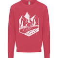 DH Downhill Mountain Biking Cycling Bicycle Kids Sweatshirt Jumper Heliconia
