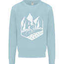 DH Downhill Mountain Biking Cycling Bicycle Kids Sweatshirt Jumper Light Blue