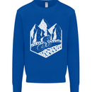 DH Downhill Mountain Biking Cycling Bicycle Kids Sweatshirt Jumper Royal Blue
