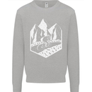 DH Downhill Mountain Biking Cycling Bicycle Kids Sweatshirt Jumper Sports Grey