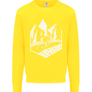 DH Downhill Mountain Biking Cycling Bicycle Kids Sweatshirt Jumper Yellow