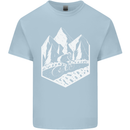DH Downhill Mountain Biking Cycling Bicycle Kids T-Shirt Childrens Light Blue