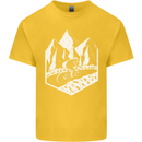 DH Downhill Mountain Biking Cycling Bicycle Kids T-Shirt Childrens Yellow