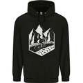 DH Downhill Mountain Biking Cycling Bicycle Mens 80% Cotton Hoodie Black