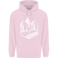 DH Downhill Mountain Biking Cycling Bicycle Mens 80% Cotton Hoodie Light Pink