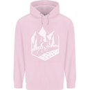 DH Downhill Mountain Biking Cycling Bicycle Mens 80% Cotton Hoodie Light Pink