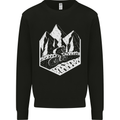 DH Downhill Mountain Biking Cycling Bicycle Mens Sweatshirt Jumper Black