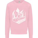 DH Downhill Mountain Biking Cycling Bicycle Mens Sweatshirt Jumper Light Pink