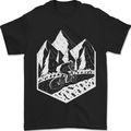 DH Downhill Mountain Biking Cycling Bicycle Mens T-Shirt 100% Cotton Black