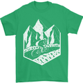 DH Downhill Mountain Biking Cycling Bicycle Mens T-Shirt 100% Cotton Irish Green