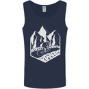 DH Downhill Mountain Biking Cycling Bicycle Mens Vest Tank Top Navy Blue