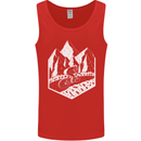 DH Downhill Mountain Biking Cycling Bicycle Mens Vest Tank Top Red