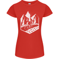 DH Downhill Mountain Biking Cycling Bicycle Womens Petite Cut T-Shirt Red