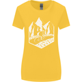 DH Downhill Mountain Biking Cycling Bicycle Womens Wider Cut T-Shirt Yellow