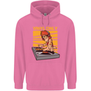 DJ Decks Vinyl Only Funny DJing Turntable Mens 80% Cotton Hoodie Azelea