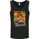 DJ Decks Vinyl Only Funny DJing Turntable Mens Vest Tank Top Black