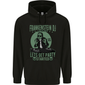 DJ Frankenstein Funny Music Vinyl Halloween Childrens Kids Hoodie Black