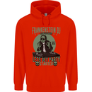 DJ Frankenstein Funny Music Vinyl Halloween Childrens Kids Hoodie Bright Red