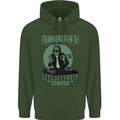 DJ Frankenstein Funny Music Vinyl Halloween Childrens Kids Hoodie Forest Green