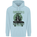 DJ Frankenstein Funny Music Vinyl Halloween Childrens Kids Hoodie Light Blue