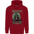 DJ Frankenstein Funny Music Vinyl Halloween Childrens Kids Hoodie Red