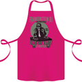 DJ Frankenstein Funny Music Vinyl Halloween Cotton Apron 100% Organic Pink
