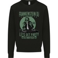DJ Frankenstein Funny Music Vinyl Halloween Kids Sweatshirt Jumper Black