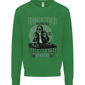 DJ Frankenstein Funny Music Vinyl Halloween Kids Sweatshirt Jumper Irish Green