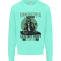 DJ Frankenstein Funny Music Vinyl Halloween Kids Sweatshirt Jumper Peppermint