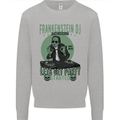 DJ Frankenstein Funny Music Vinyl Halloween Kids Sweatshirt Jumper Sports Grey