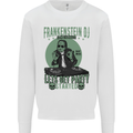 DJ Frankenstein Funny Music Vinyl Halloween Kids Sweatshirt Jumper White