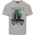 DJ Frankenstein Funny Music Vinyl Halloween Kids T-Shirt Childrens Sports Grey