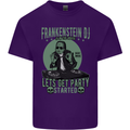 DJ Frankenstein Funny Music Vinyl Halloween Mens Cotton T-Shirt Tee Top Purple