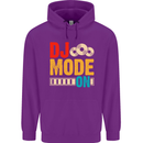 DJ Mode On DJing Music Childrens Kids Hoodie Purple