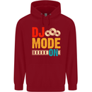 DJ Mode On DJing Music Childrens Kids Hoodie Red