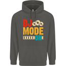 DJ Mode On DJing Music Childrens Kids Hoodie Storm Grey