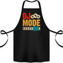 DJ Mode On DJing Music Cotton Apron 100% Organic Black