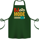 DJ Mode On DJing Music Cotton Apron 100% Organic Forest Green