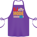 DJ Mode On DJing Music Cotton Apron 100% Organic Purple