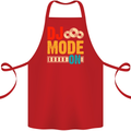 DJ Mode On DJing Music Cotton Apron 100% Organic Red