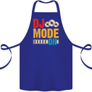 DJ Mode On DJing Music Cotton Apron 100% Organic Royal Blue
