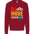 DJ Mode On DJing Music Kids Sweatshirt Jumper Red