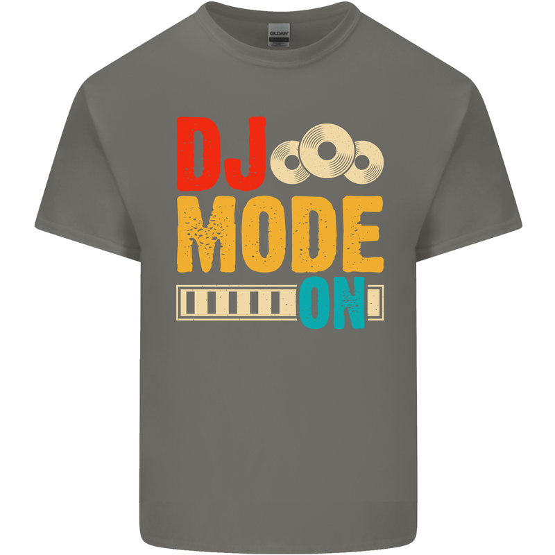 DJ Mode On DJing Music Kids T-Shirt Childrens Charcoal