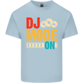 DJ Mode On DJing Music Kids T-Shirt Childrens Light Blue