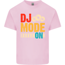 DJ Mode On DJing Music Kids T-Shirt Childrens Light Pink